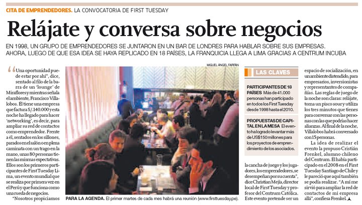 diario-el-comercio-first-tuesday-lima-2010